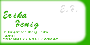 erika henig business card